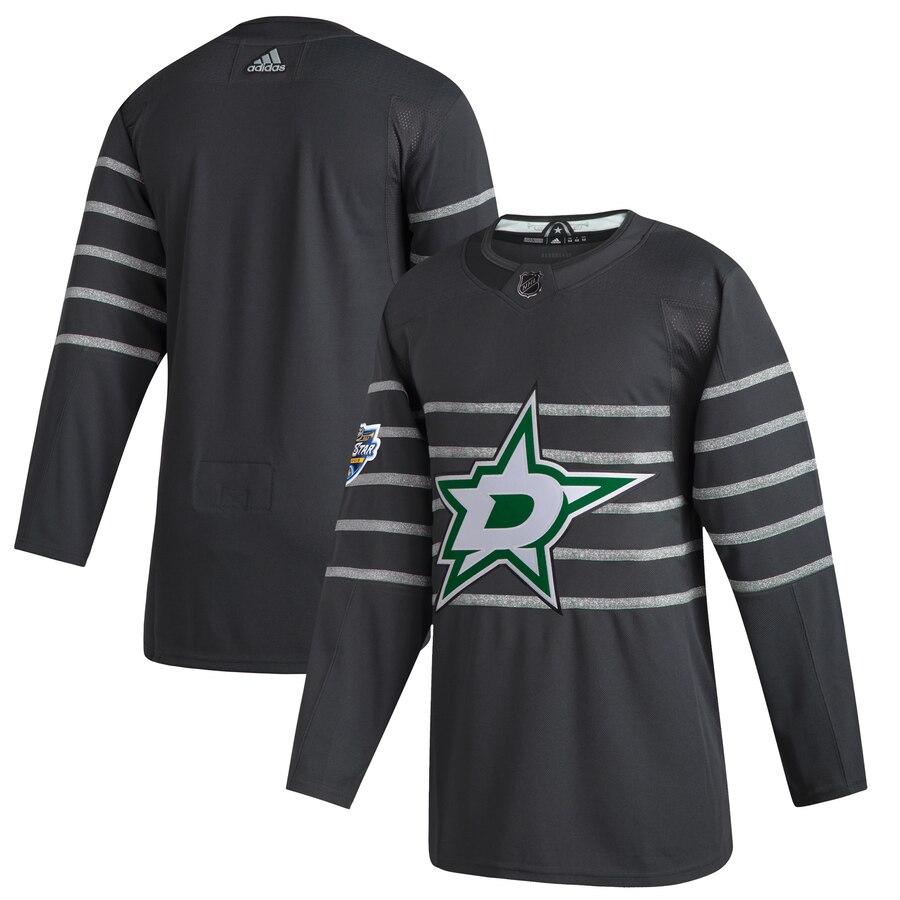 Men Dallas Stars Adidas Gray 2020 NHL All Star Game Authentic Jersey->dallas stars->NHL Jersey